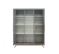 3-Deurskast Fenna - Grey 5 3-Deurskast Fenna - Grey -Kinderkamer Verkoopwinkel bopita 3 deurskast fenna grey 2