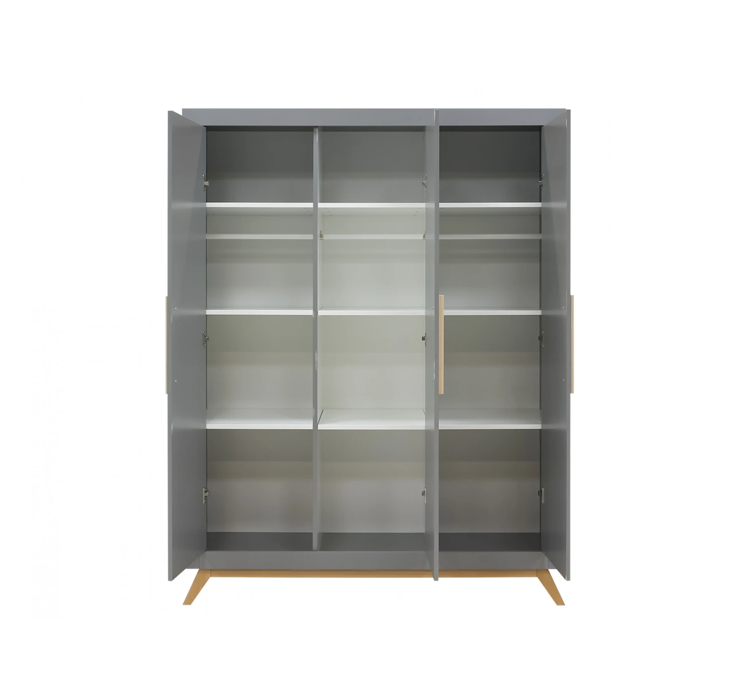 3-Deurskast Fenna - Grey 3 3-Deurskast Fenna - Grey - Afbeelding 3