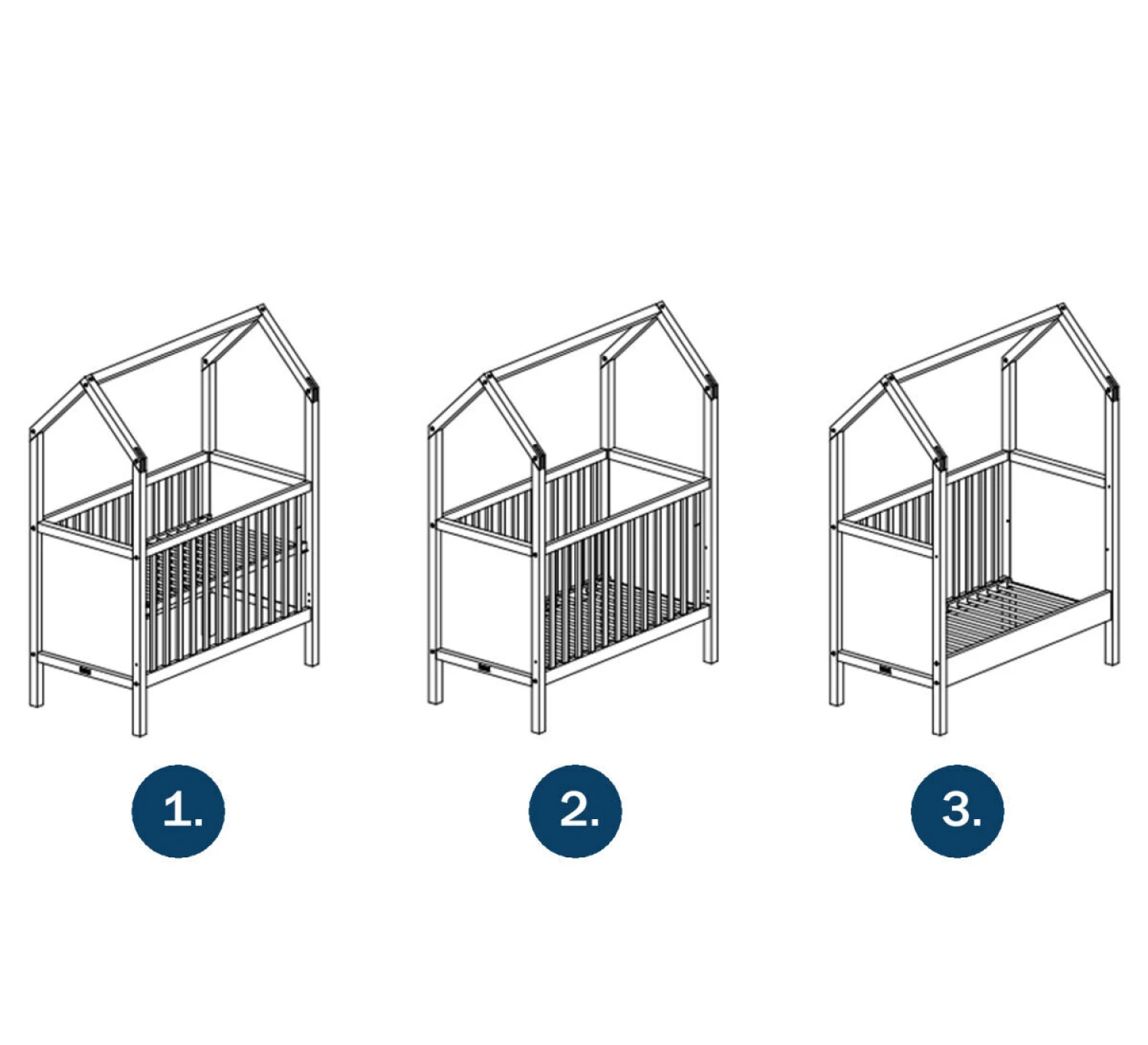 My First House Bedbank 60x120 - Naturel 4 My First House Bedbank 60x120 - Naturel - Afbeelding 4