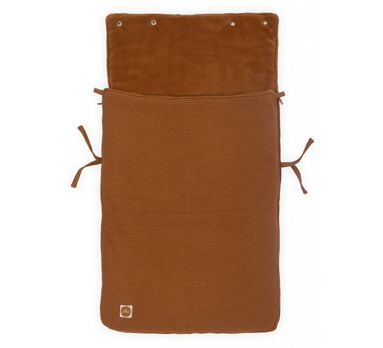 Jollein Voetenzak 3/5 Punt Basic Knit - Caramel 3 Jollein Voetenzak 3/5 Punt Basic Knit - Caramel - Afbeelding 3