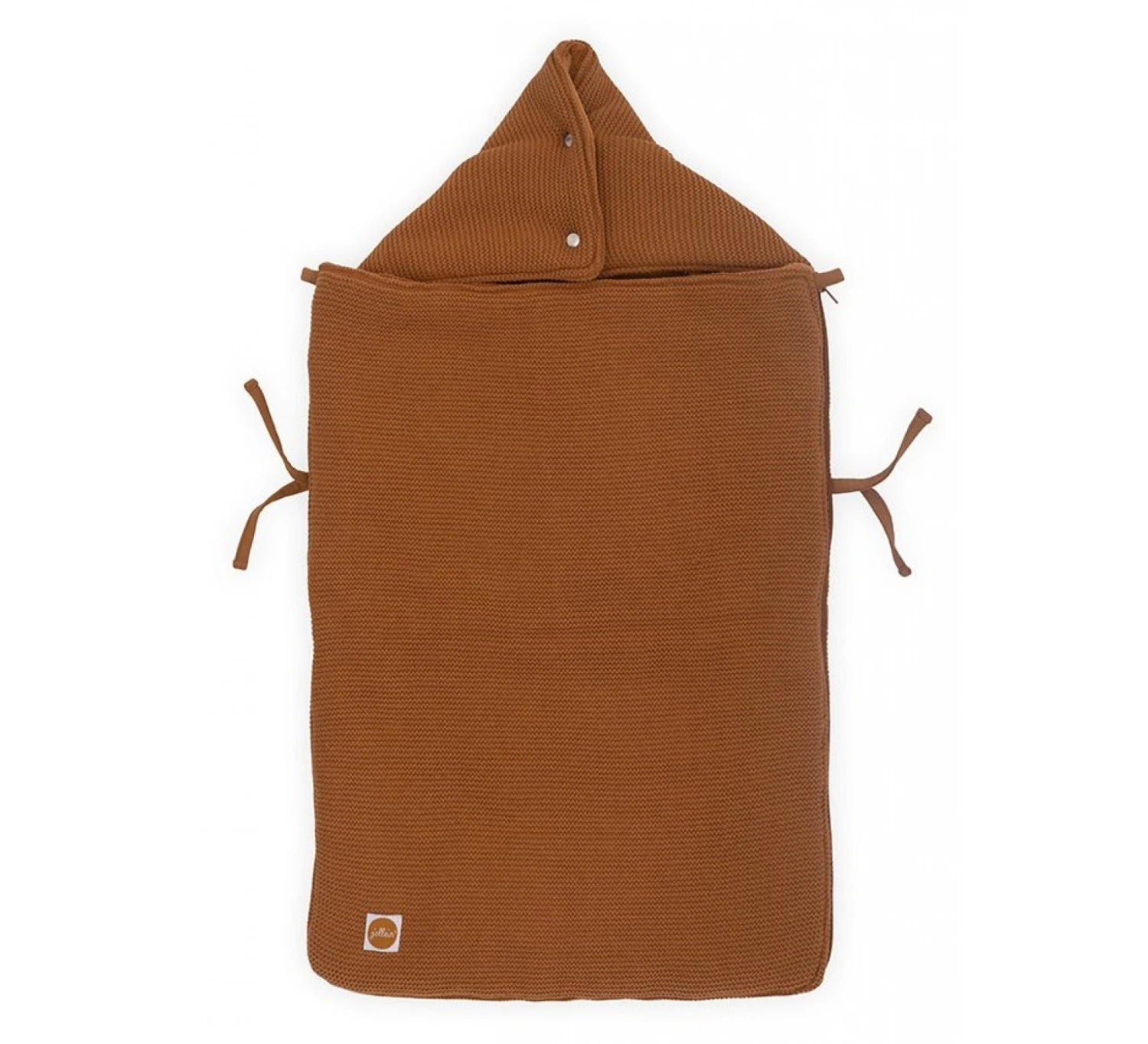 Jollein Voetenzak 3/5 Punt Basic Knit - Caramel 4 Jollein Voetenzak 3/5 Punt Basic Knit - Caramel - Afbeelding 4