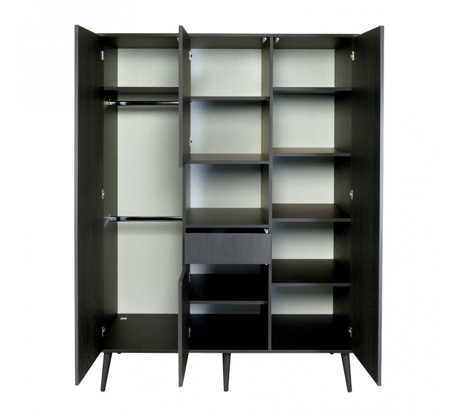 3-deurskast Cocoon XL - Eboni 2 3-deurskast Cocoon XL - Eboni - Afbeelding 2