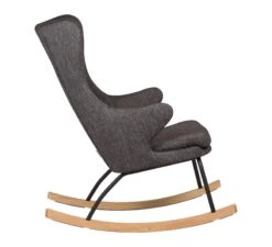 Rocking Adult Chair De Luxe Schommelstoel - Black -Kinderkamer Verkoopwinkel quax rocking adult chair de luxe schommelstoel black 2