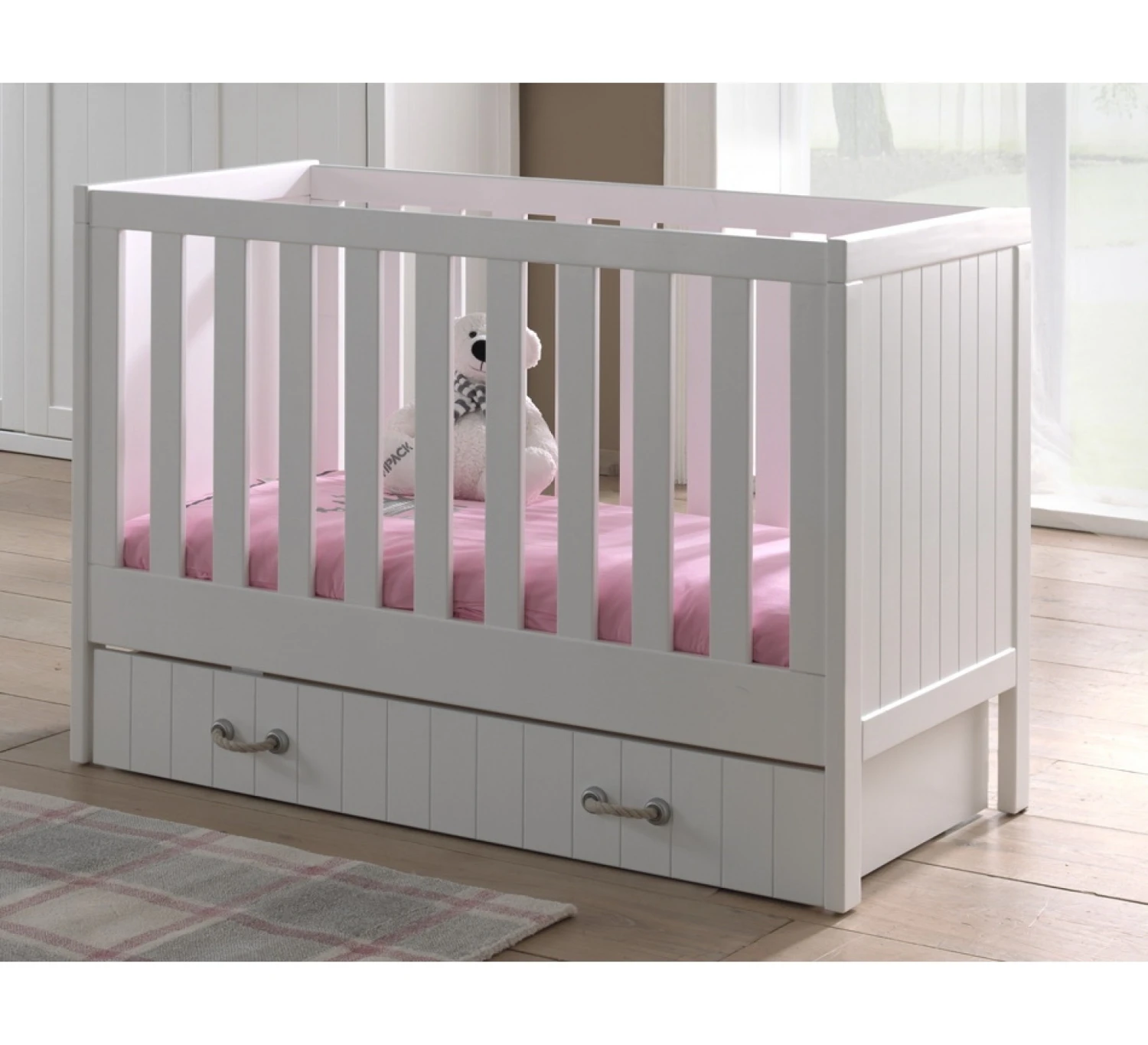 Ledikant Lewis 60x120 Incl. Lade 1 Ledikant Lewis 60x120 Incl. Lade